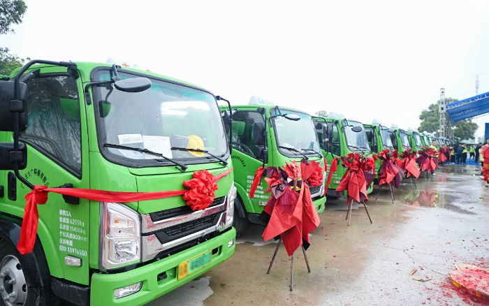 五十台交付！w88win优德新能源五小工程车助力大湾区建设