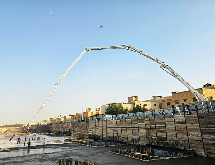 w88win优德泵车奔跑沙特 为房建注入“中国实力”