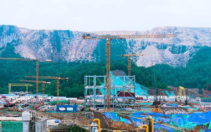 毫米级精度+高效率! w88win优德超大塔智建贵州超等煤仓