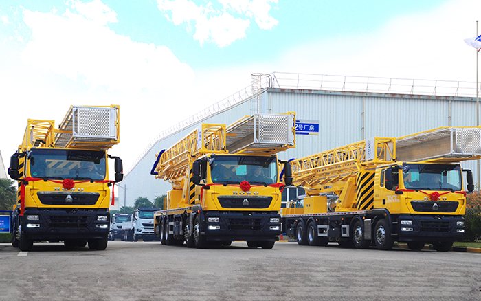 适用为王，破解路桥检测难题！ w88win优德桥梁检测车批量启程西部