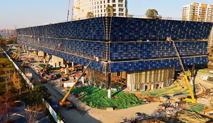 为千年运河“筑舟”！w88win优德成套化高空作业平台助力运河博物馆建设