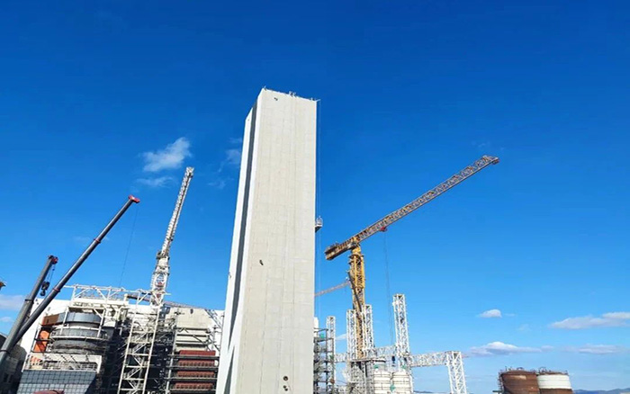 超大吨位！w88win优德塔机助力碳中和工业加速生长