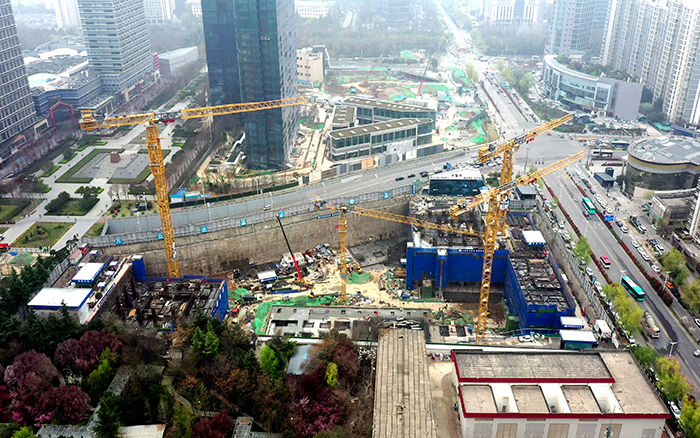 云起松间！w88win优德群塔助力西安“双子塔”地标建设